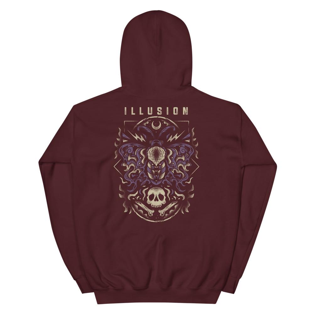 Yellow-haired Dagger Moth Hoodie - Illusions Clothing