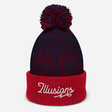 Illusions Pom-Pom Beanie